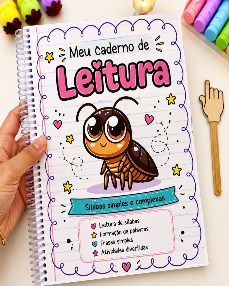 Capa do caderno de leitura